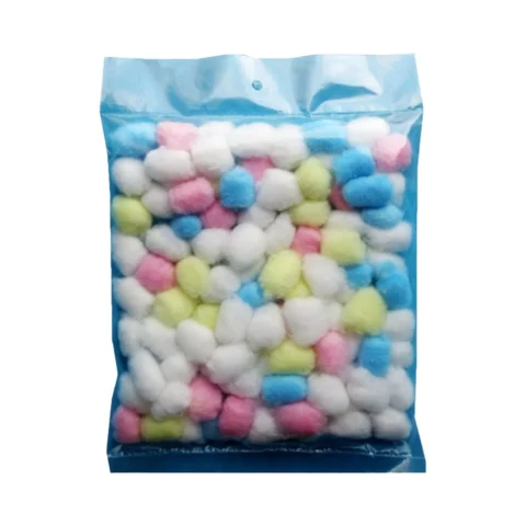 100Pcs Colorful Cotton Balls Small Animals Toys For Hamster Rat Mouse Nesting Material Winter Keep Warm House Filler Supply