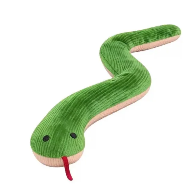 Interactive Snake-Shape Chew Toy for Kittens And Puppies Bite-Resistant Plush Sound Pet Teething Toy for Small Animals - Image 7