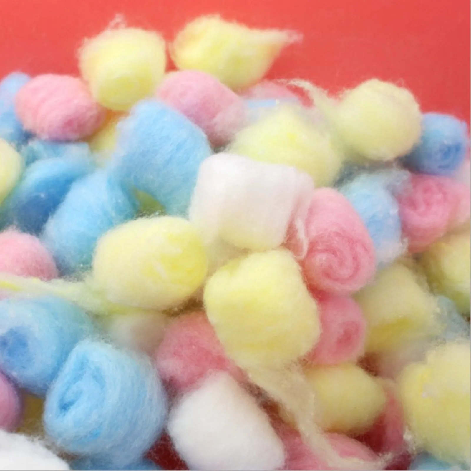 100Pcs Colorful Cotton Balls Small Animals Toys For Hamster Rat Mouse Nesting Material Winter Keep Warm House Filler Supply