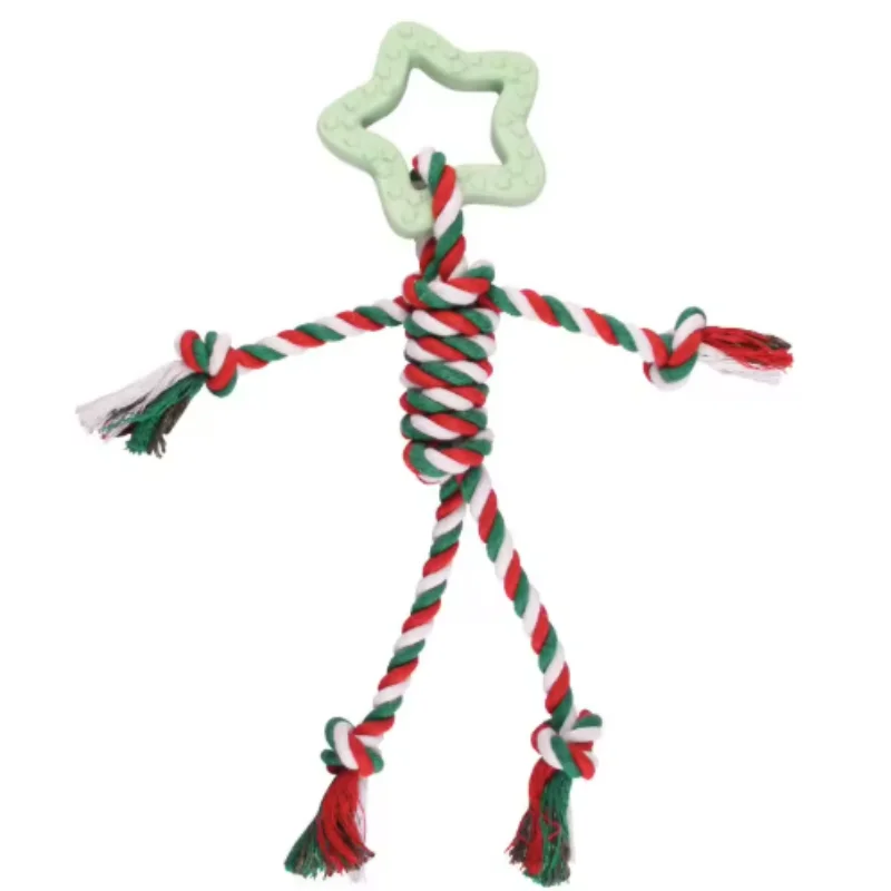 Random Color Cotton Rope Pet Toy for Dogs And Cats Bite Resistant Double Knot Puppy Teething Chew Toy Funny Supplies - Image 8