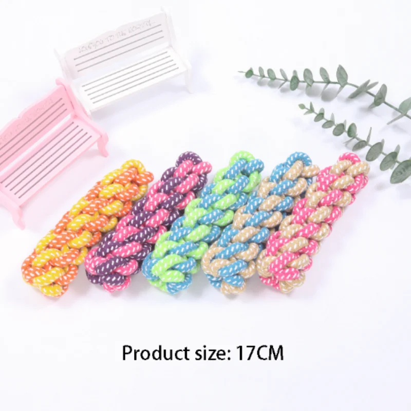 Mini Dog Toys Interactive Cotton Rope Chew Ball Toothbrush Puppy Toy for Teething Large Small Dogs Pet Accessories - Image 10
