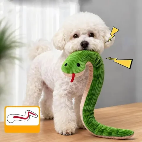 Dog Toy Snake Interactive Toy Kitten Kick Toy Interactive Pet Toy for Indoor Cats 30cm Pet Supplies