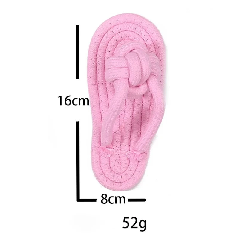 Pet Cotton Rope Slipper Knot Toy For Small Dogs Interactive Chew Toy Dental Clean Teeth Grind Tartar Control Non Toxic Dog To